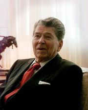 The Fortieth US President, Ronald Wilson Reagan, Wednesday, July 3, 1996.  Photo credits unknown.